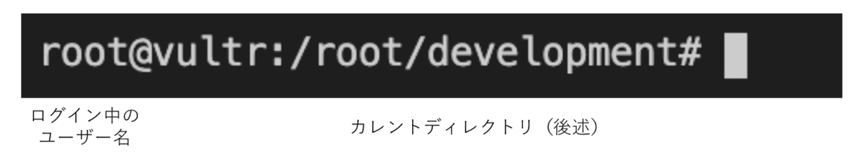 ターミナルの見方